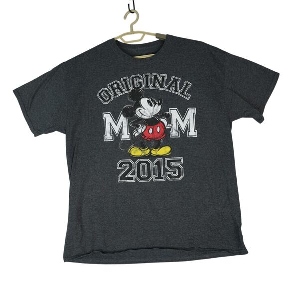 Disney Other - Disney T-Shirt Adult XL 46/48 Gray Original MM 2015 Graphic Tee Mickey Mouse